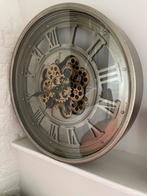 Klok met dubbel mechanisme met mobiele versnellingen, Ophalen of Verzenden, Nieuw, Wandklok