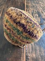 Corbeille en velours Kuba Kasai 1920 par un anthropologue, Antiquités & Art, Envoi