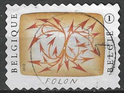 Belgie 2010 - Yvert 4052 /OBP 4071 - Jean-Michel Folon (ST), Timbres & Monnaies, Timbres | Europe | Belgique, Affranchi, Art, Envoi