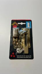 Deurslotje met ketting, Doe-het-zelf en Bouw, Hang- en Sluitwerk, Ophalen of Verzenden, Nieuw, Koper of Messing, Slot
