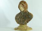 Schitterende marmeren buste voor vrouwen - Jonge gesluierde, Antiek en Kunst, Ophalen