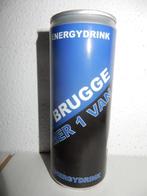 CLUB BRUGGE Nr1 van BELGIË  Energy Drink blikje (paper Label, Verzamelen, Blikken, Ophalen of Verzenden