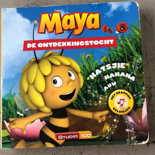 Maya de ontdekkingstocht, geluidsboek, Studio 100, Livres, Livres pour enfants | 0 an et plus, Utilisé, Livre à déplier, à toucher ou à découvrir