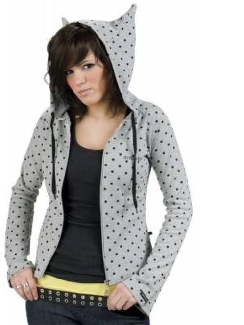 Grijze trui met stippen van Overzeas - Maat large, Kleding | Dames, Truien en Vesten, Grijs, Ophalen of Verzenden
