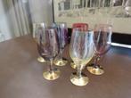 Ensemble vintage de 6 verres à vin Verrerie de Laeken époque, Enlèvement ou Envoi