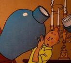 Kuifje en de blauwe lotus. Hergé. 2 borden, Verzamelen, Overige Verzamelen, Ophalen of Verzenden, Zo goed als nieuw