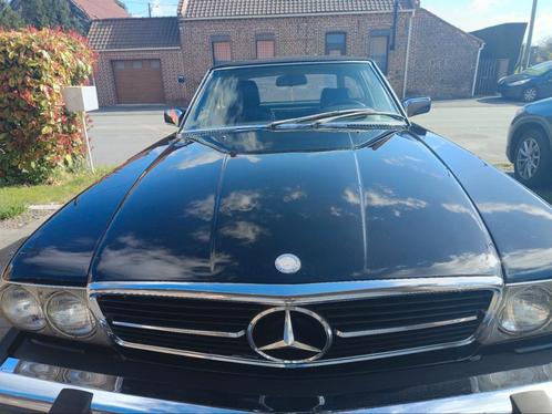 Mercedes-Benz SL560, Auto's, Oldtimers, Particulier, Benzine, Cabriolet, 2 deurs, Automaat, Zwart, Zwart, Leder, Ophalen