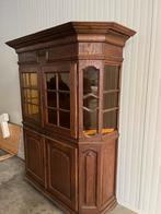 Antieke vitrinekast, Huis en Inrichting, 200 cm of meer, 150 tot 200 cm, Overige houtsoorten, 50 tot 75 cm