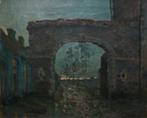 Jozef Van Hooste (1884-1940): Oude Poort (O/D, 57 x 47 cm), Antiek en Kunst, Kunst | Schilderijen | Klassiek, Ophalen of Verzenden