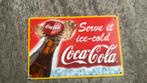 Coca Cola bord emaille 30x20 ,zeer goede staat, Collections, Marques & Objets publicitaires, Comme neuf, Enlèvement ou Envoi