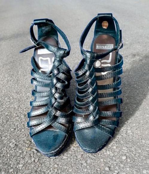 ✨️HISPANITAS Zwarte Sandalen Maat 37 - Elegant✨️, Kleding | Dames, Schoenen, Zo goed als nieuw, Sandalen of Muiltjes, Zwart, Ophalen of Verzenden