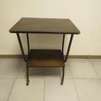 Vintage Trolley tv meubel hout metaal jaren 60-70, Ophalen