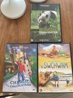 3 dvd swchwrm, charlie &la chocolaterie, espèces menacées, CD & DVD, Comme neuf, À partir de 12 ans, Enlèvement ou Envoi