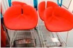 Mes 😃 4 ️🛋️ FAUTEUILS FJORD ? Petit ? P. URQUIOLA Design ?, Rouge, Tissus, Enlèvement, Utilisé