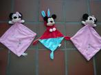 3 knuffeldoekjes Mickey&Minny Mouse, Kinderen en Baby's, Ophalen of Verzenden, Zo goed als nieuw, Overige typen