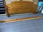 bed (hout) hoofdbord en voetbord inclusief 2 latten kader, Huis en Inrichting, Slaapkamer | Bedden, Ophalen, Gebruikt, Hout