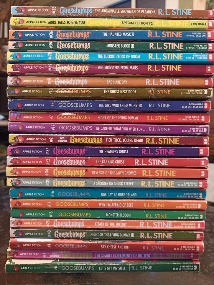 24 x Goosebumps originaux des États-Unis, premières éditions, Livres, Langue | Anglais, Utilisé, Fiction, Enlèvement ou Envoi