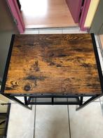 Bijzet tafzeltje.Mooi gevlamd hout, Huis en Inrichting, Ophalen, Minder dan 50 cm, 50 tot 75 cm, Nieuw
