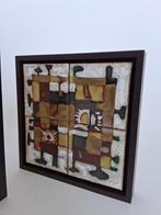 Jan Nolf vintage keramische tegels 1960, Antiek en Kunst, Antiek | Keramiek en Aardewerk, Verzenden