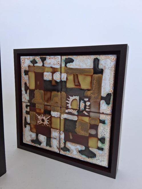 Jan Nolf vintage keramische tegels 1960, Antiek en Kunst, Antiek | Keramiek en Aardewerk, Verzenden