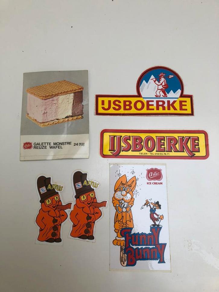 Stickers ijsmerken (ijsboerke reeds verkocht), Verzamelen, Stickers, Nieuw, Merk, Ophalen of Verzenden
