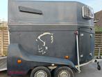 Paardenaanhangwagen, Ophalen, Gebruikt, Polyester, 2-paards trailer
