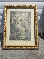 gravure signe kurt peiser, Antiek en Kunst, Ophalen of Verzenden