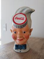 Spriteboy "Coca-Cola" en fonte et tirelire, Collections, Comme neuf, Autres types, Enlèvement
