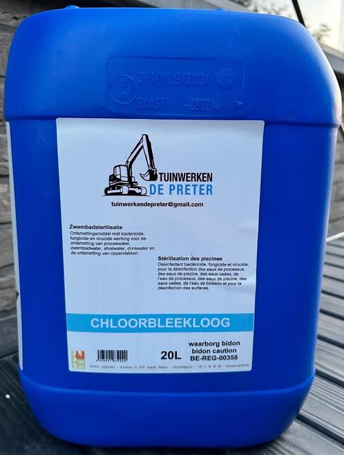 Chloor - Chloorstabil - Chloorbeekloog 20 L (zwembadproduct), Jardin & Terrasse, Accessoires de piscine, Neuf, Agent de nettoyage