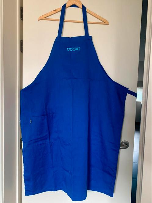 COOVI horeca opleiding: 2 bavetschorten, Huis en Inrichting, Keuken | Textiel, Zo goed als nieuw, Blauw, Ophalen