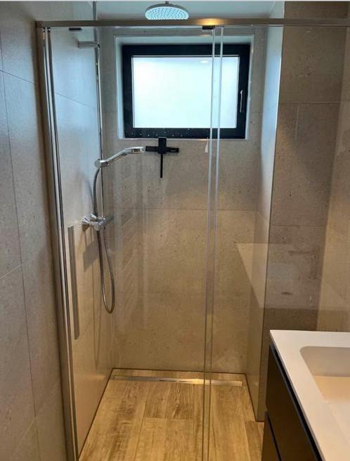 Nieuwe Douchedeur ARBLU - Schuifsysteem, Doe-het-zelf en Bouw, Sanitair, Nieuw, Douche, Chroom, Glas, Inox, Ophalen
