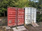 Witte 40 voet high cuub container, Ophalen