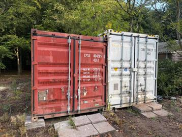 Witte 40 voet high cuub container beschikbaar voor biedingen
