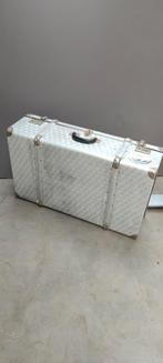 Vintage aluminium grote koffer kist opbergkoffer valies, Huis en Inrichting, Woonaccessoires | Kisten, Gebruikt, Ophalen of Verzenden