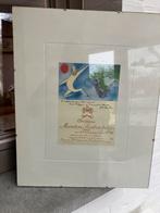 Château Mouton Rothschild 1982 litho., Verzamelen, Wijnen, Ophalen