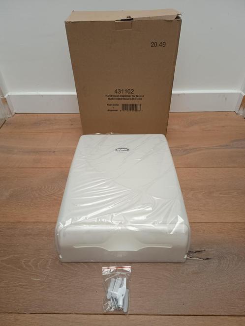 Handdoekdispenser - Euro Products - Pearl White - NIEUW, Zakelijke goederen, Kantoor en Winkelinrichting | Kantoormeubilair en Inrichting