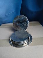 6 sous-verres avec support motif canards plaqué argent, Enlèvement ou Envoi