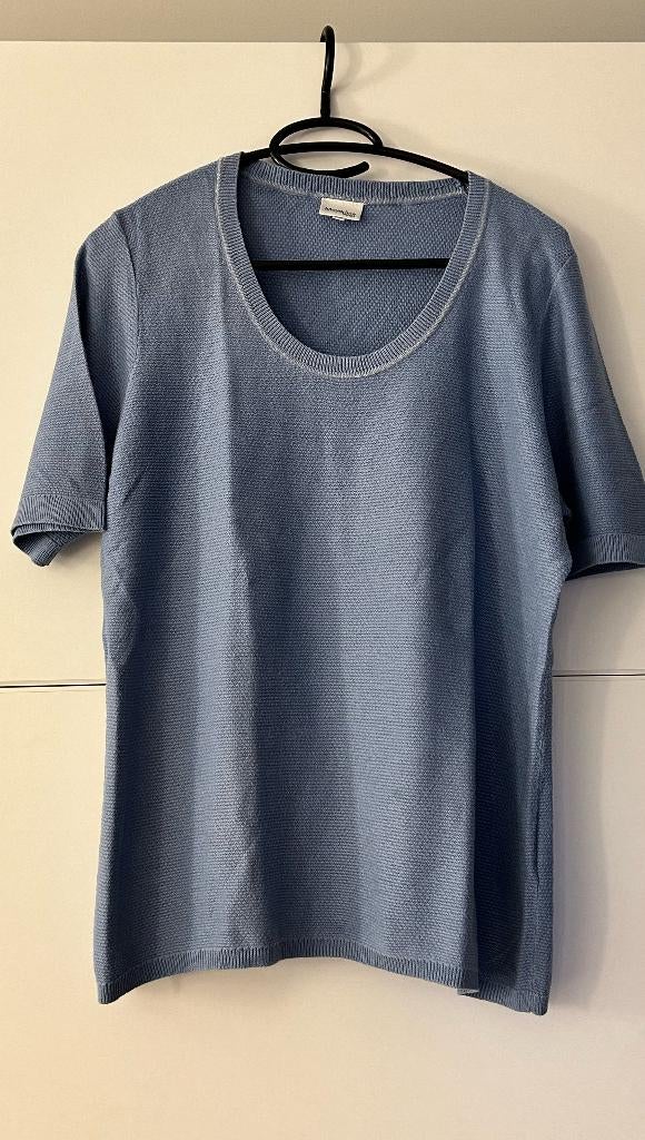 Mayerline lichtblauw pull met korte mouwen, Kleding | Dames, T-shirts, Mayerline, Blauw, Maat 42/44 (L), Ophalen of Verzenden