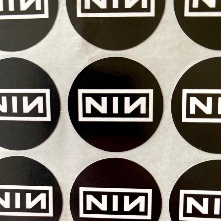 Nine Inch Nails stickers - 10 stuks, Hobby en Vrije tijd, Stickers en Plaatjes, Nieuw, Meerdere stickers, Ophalen of Verzenden