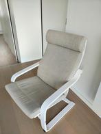 IKEA POÄNG fauteuil - beige, Huis en Inrichting, Fauteuils, Ophalen, Hout, 75 tot 100 cm, Zo goed als nieuw