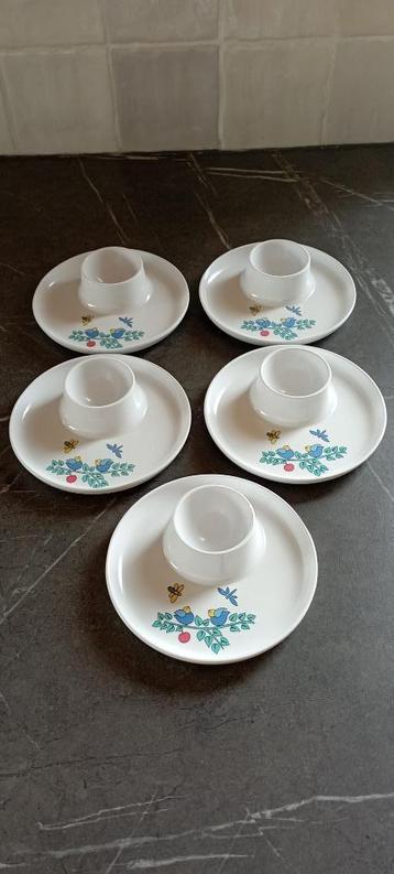 Set de 5 coquetiers vintage R2S Monza Italie