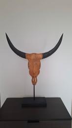 houten sculptuur - koeienscheder - longhorn, Ophalen
