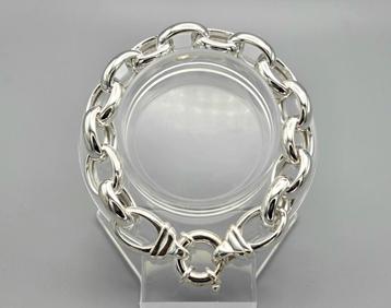 Zilveren jasseron armband nieuw. 2025/681. beschikbaar voor biedingen