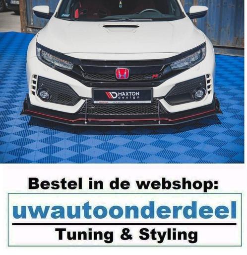 Maxton Spoiler Lip Splitter Voor Honda Civic Type R Mk10, Auto diversen, Tuning en Styling, Verzenden