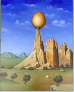 huile sur panneau le champignon signe carl prevot, Antiek en Kunst, Ophalen of Verzenden