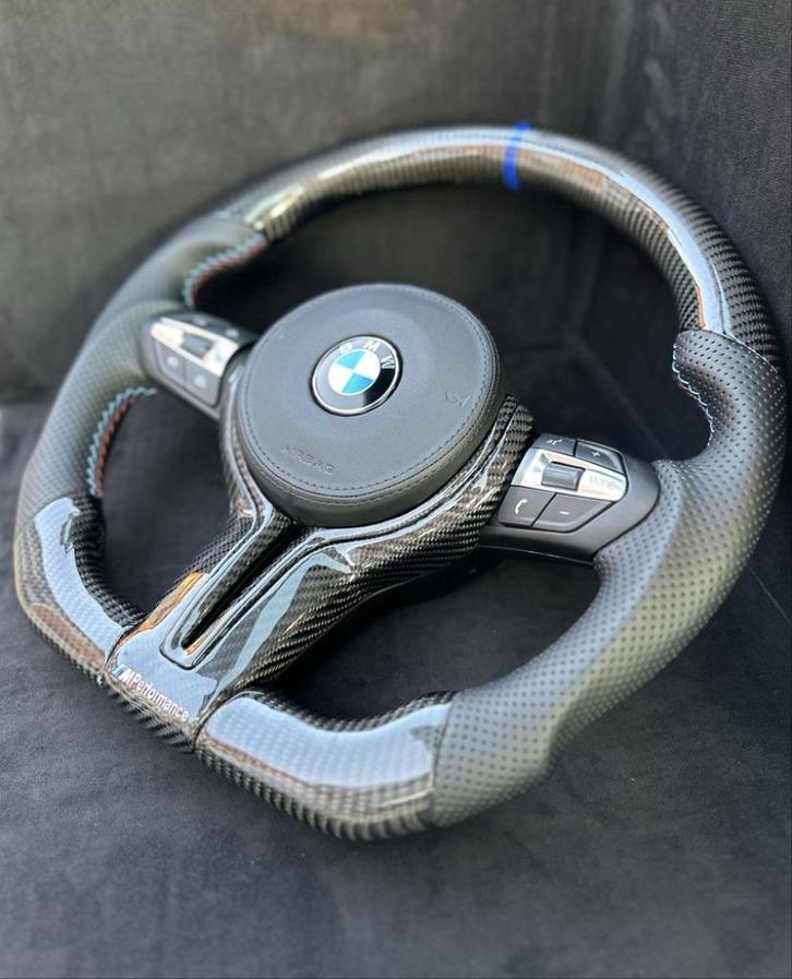 BMW M sport custom carbon leer stuur compleet, Auto-onderdelen, Besturing, BMW, Nieuw, Ophalen of Verzenden