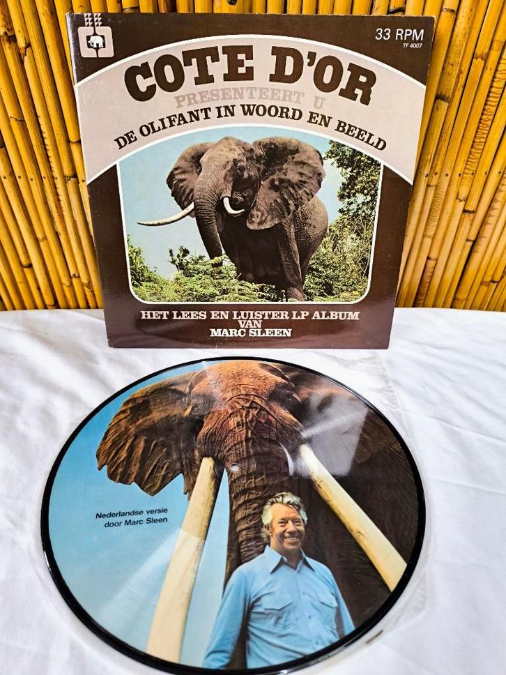 LP/Vinyl 33t Côte d'Or Verhalen & afbeeldingen van olifanten, Cd's en Dvd's, Vinyl | Filmmuziek en Soundtracks, Gebruikt, 12 inch