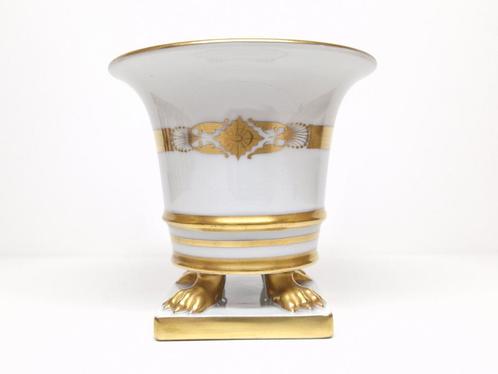 Herend Hongarije porseleinen Empire Gold Ribbon vaasje., Antiek en Kunst, Antiek | Porselein, Ophalen of Verzenden