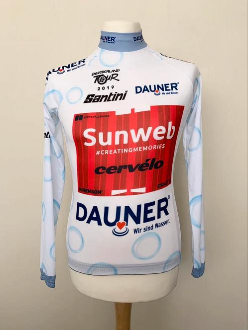 Sunweb 2019 Deutschland Tour Podium Jersey Marc Hirschi worn, Sports & Fitness, Cyclisme, Utilisé, Vêtements