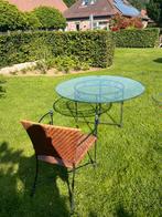Eettafel + 4 stoelen ligne Roset, Ophalen, Zo goed als nieuw, Eettafel